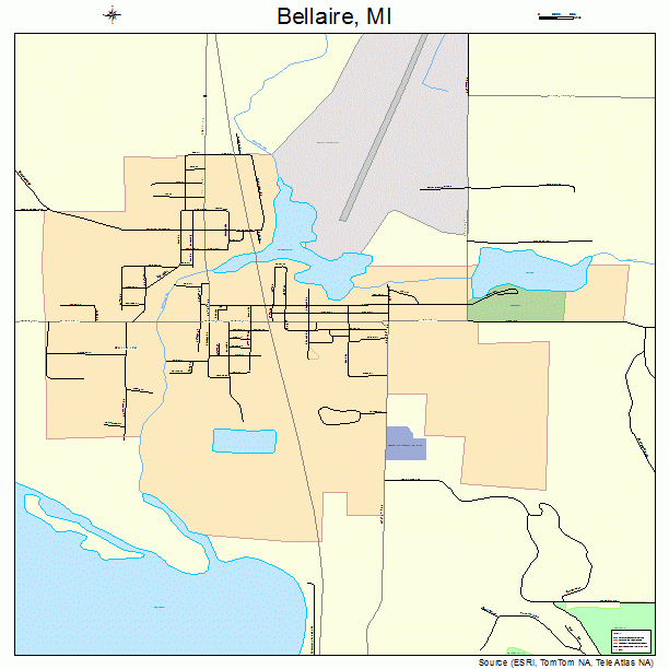 Bellaire, MI street map