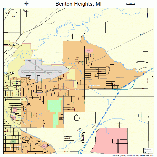 Benton Heights, MI street map