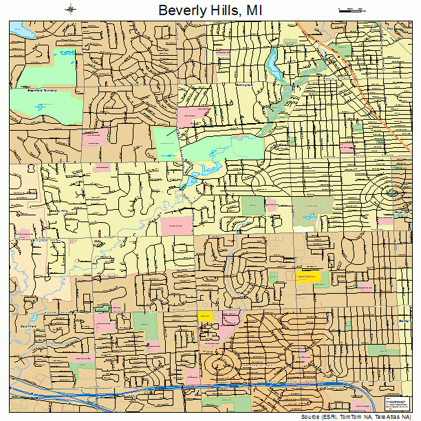 Beverly Hills, MI street map