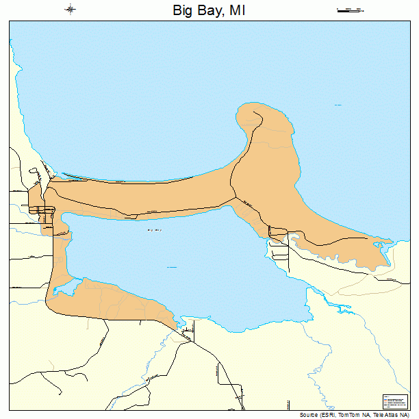 Big Bay, MI street map