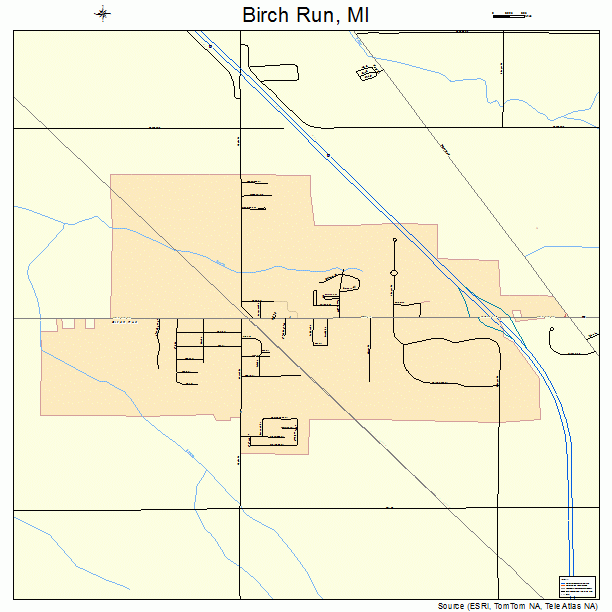 Birch Run, MI street map