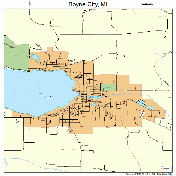 Boyne City, MI street map