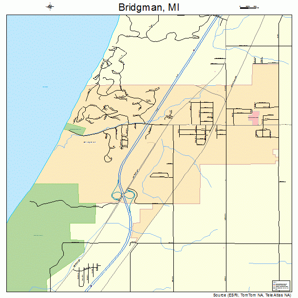 Bridgman, MI street map