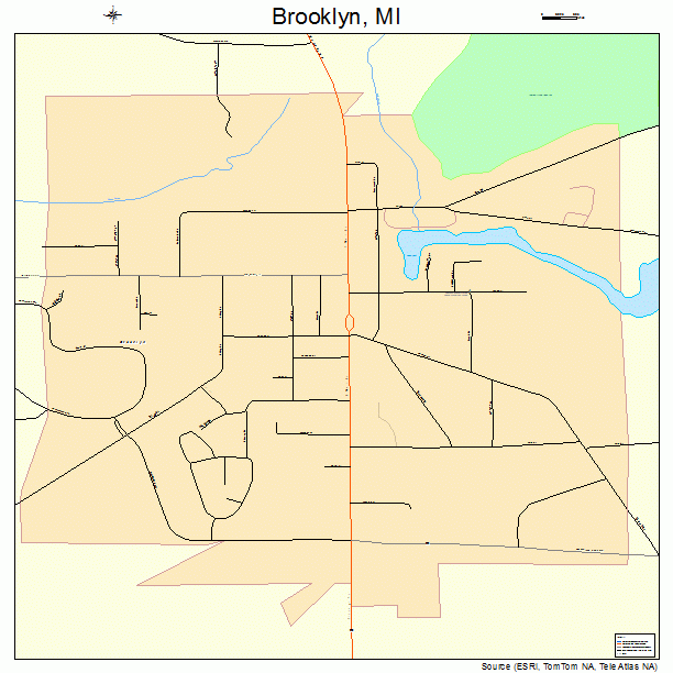 Brooklyn, MI street map