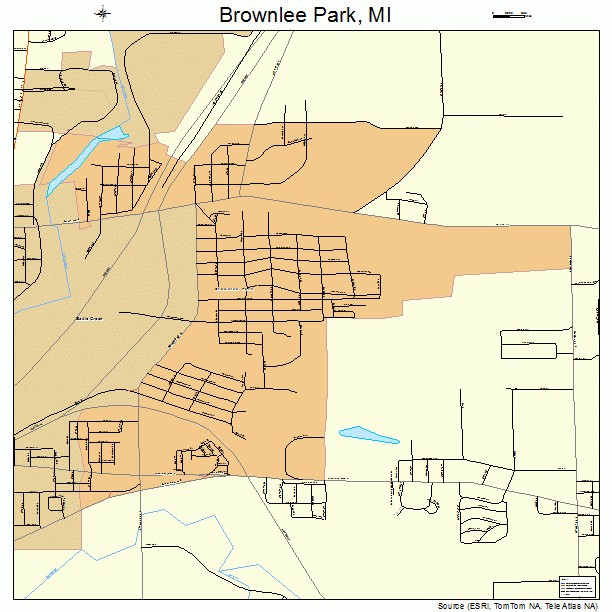 Brownlee Park, MI street map