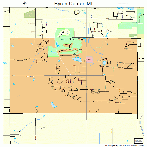 Byron Center, MI street map
