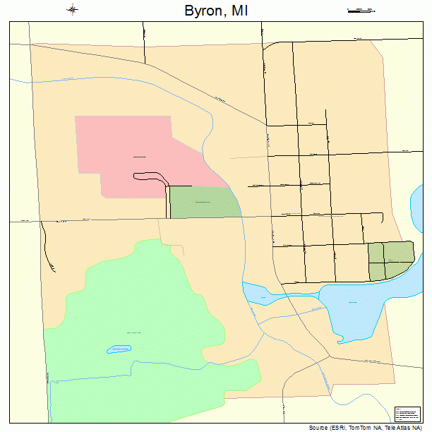 Byron, MI street map
