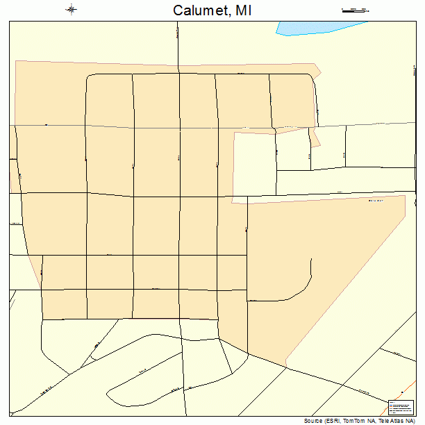 Calumet, MI street map