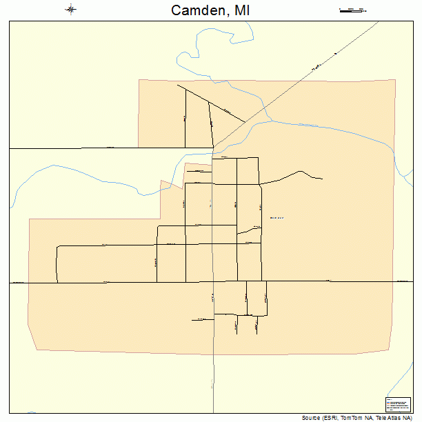Camden, MI street map