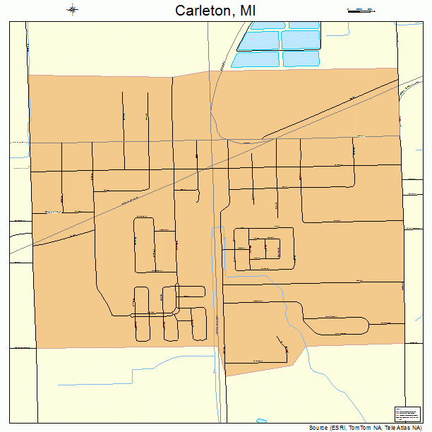 Carleton, MI street map