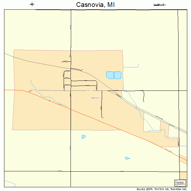 Casnovia, MI street map