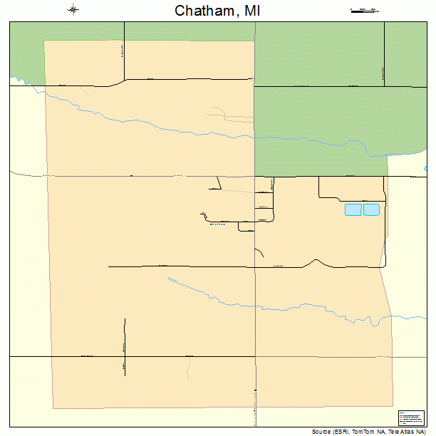 Chatham, MI street map