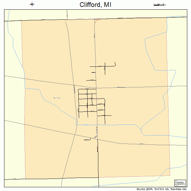 Clifford, MI street map