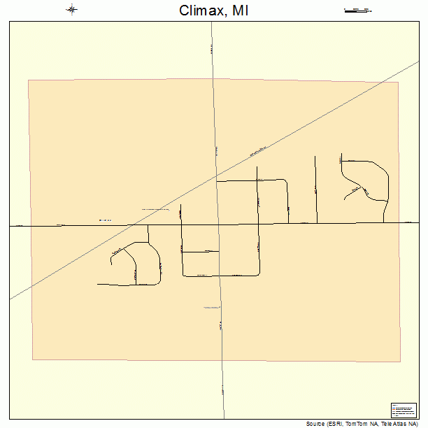 Climax, MI street map