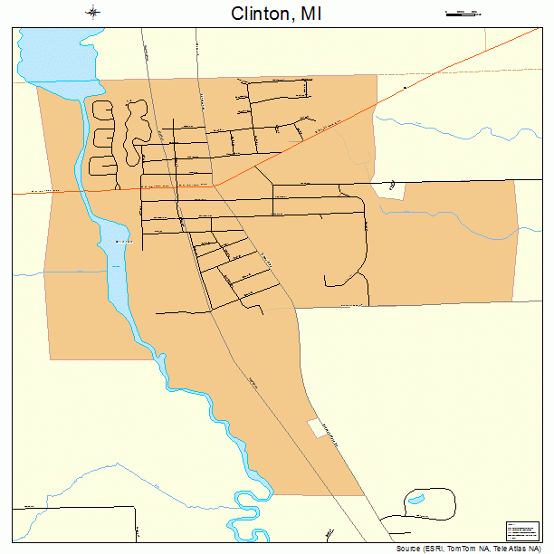 Clinton, MI street map
