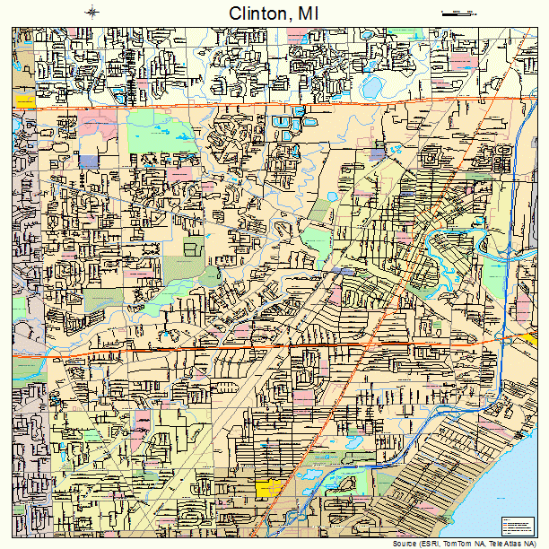 Clinton, MI street map