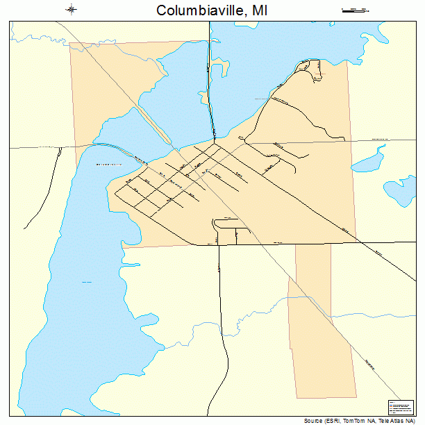 Columbiaville, MI street map