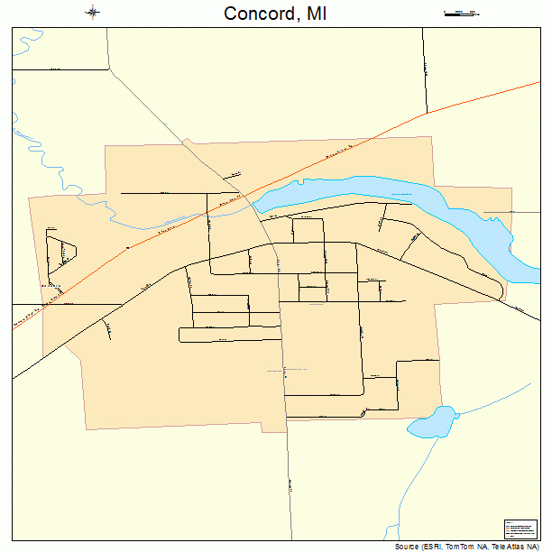 Concord, MI street map