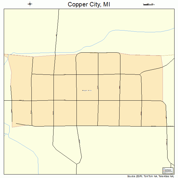 Copper City, MI street map