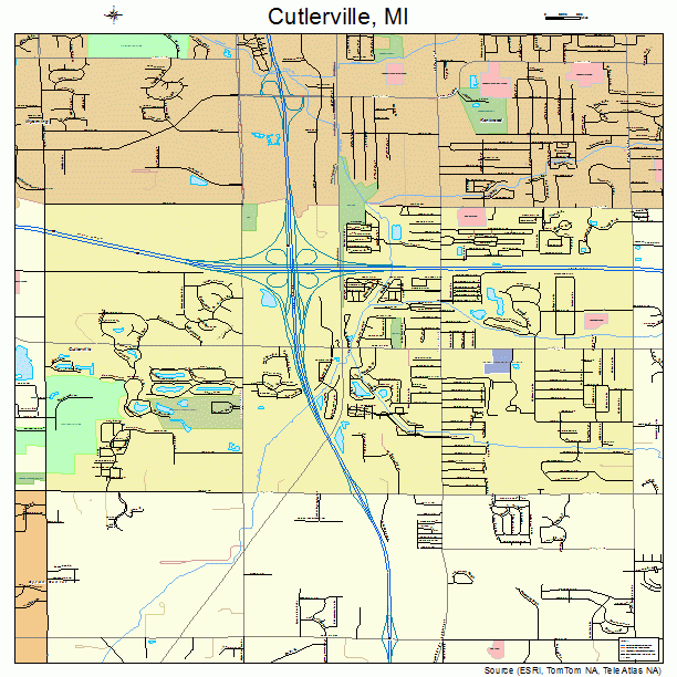 Cutlerville, MI street map