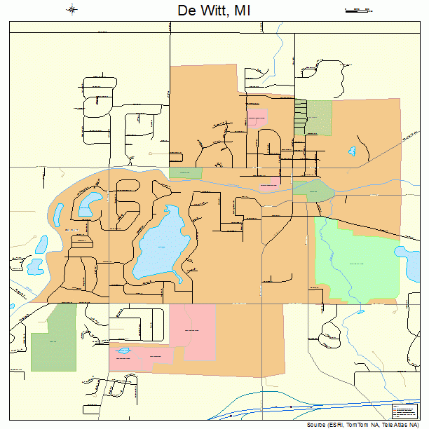 De Witt, MI street map