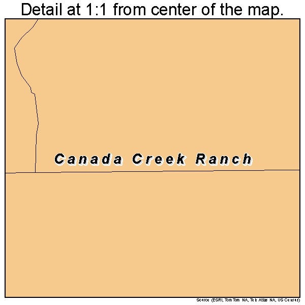 Canada Creek Ranch, Michigan road map detail