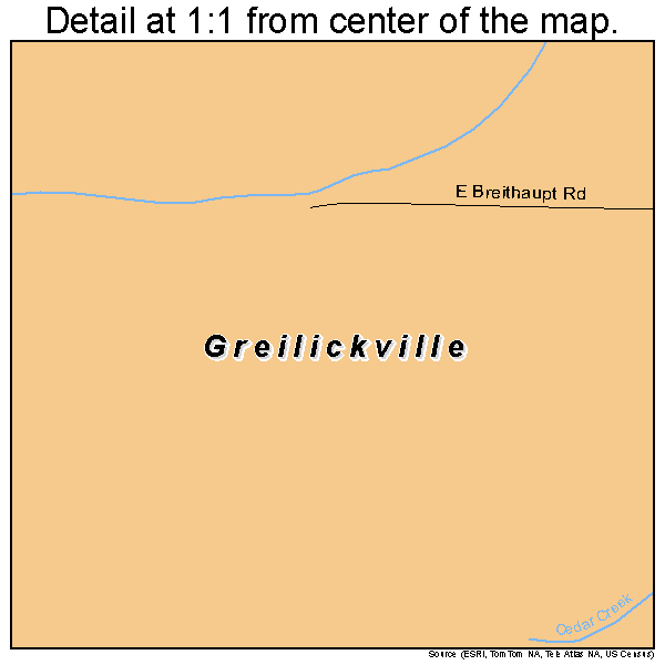Greilickville, Michigan road map detail