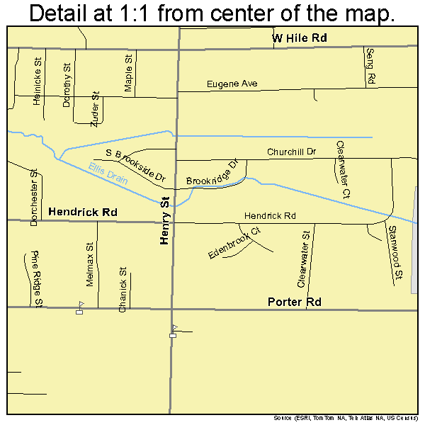 Norton Shores, Michigan road map detail