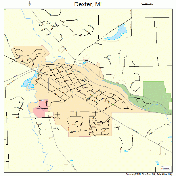 Dexter, MI street map