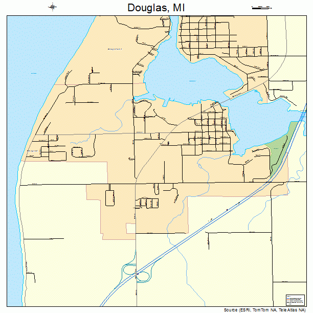 Douglas, MI street map