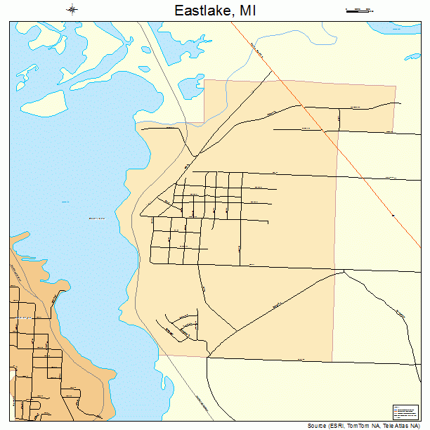 Eastlake, MI street map