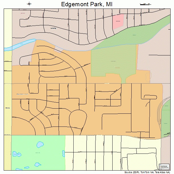 Edgemont Park, MI street map