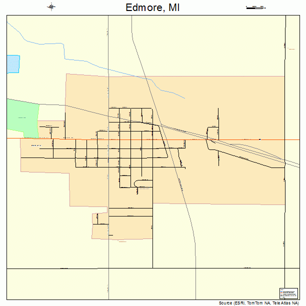 Edmore, MI street map