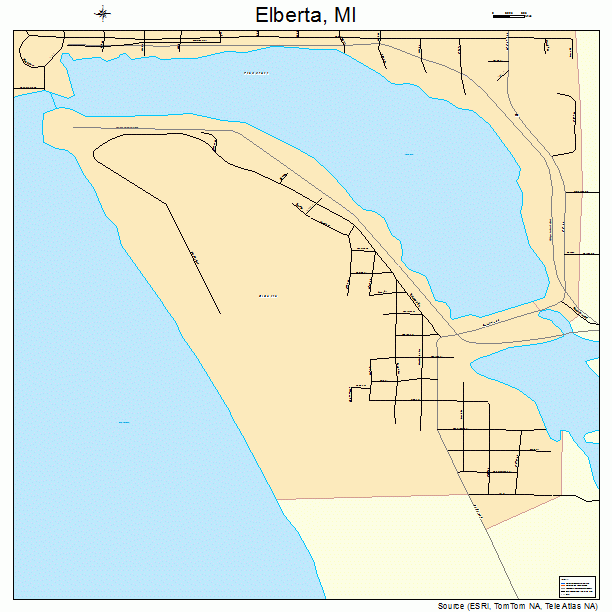 Elberta, MI street map