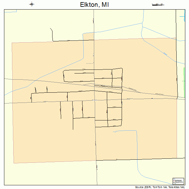 Elkton, MI street map