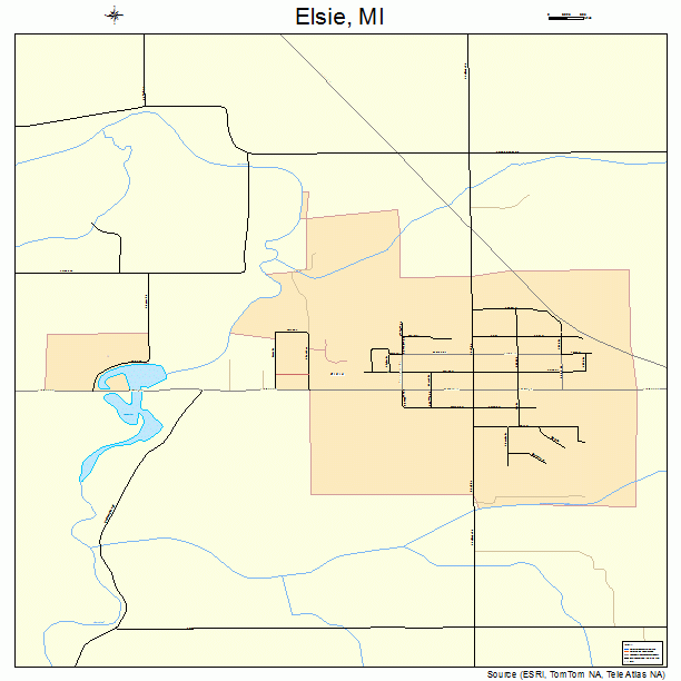 Elsie, MI street map