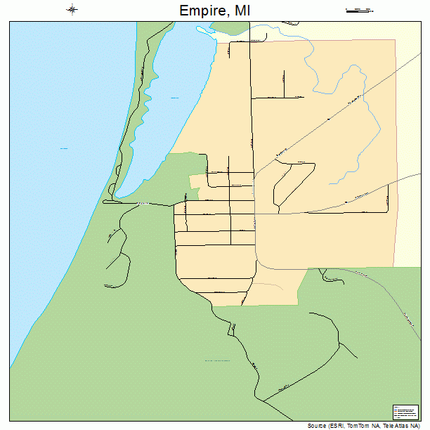 Empire, MI street map