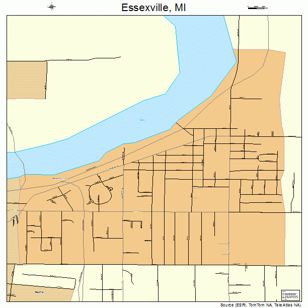 Essexville, MI street map