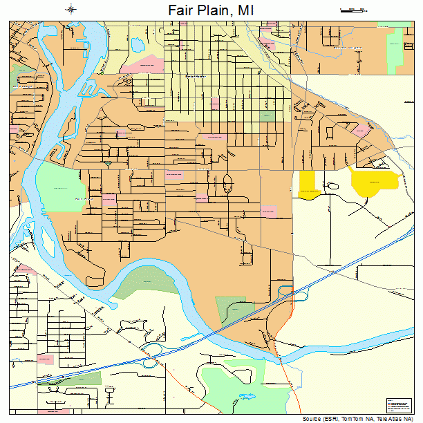 Fair Plain, MI street map