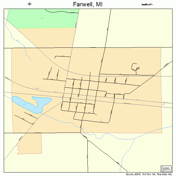 Farwell, MI street map