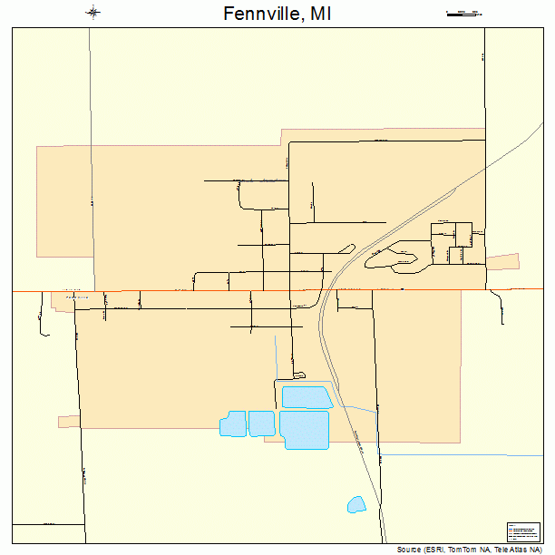 Fennville, MI street map