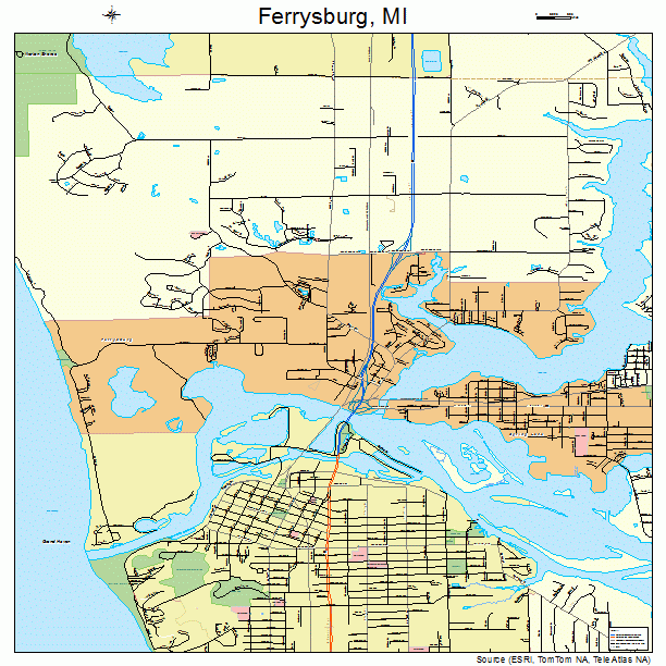 Ferrysburg, MI street map