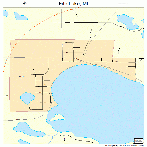 Fife Lake, MI street map