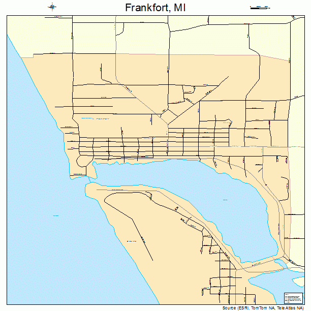 Frankfort, MI street map