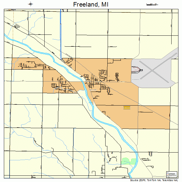 Freeland, MI street map