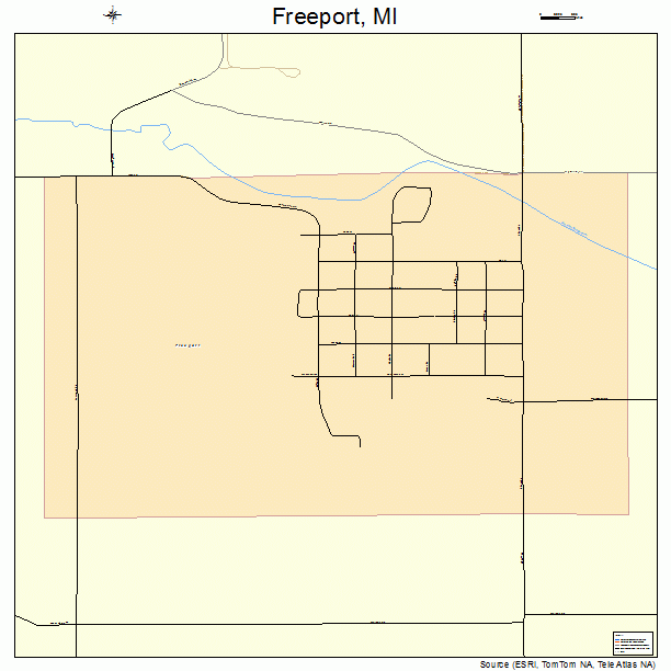 Freeport, MI street map