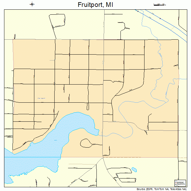 Fruitport, MI street map