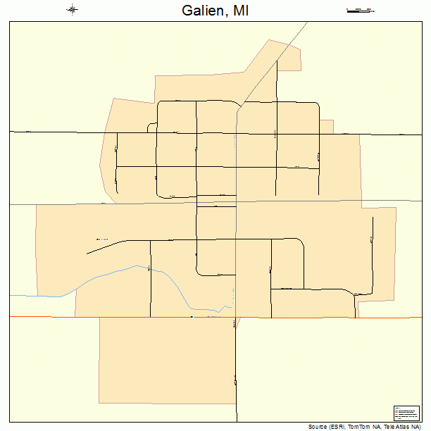 Galien, MI street map
