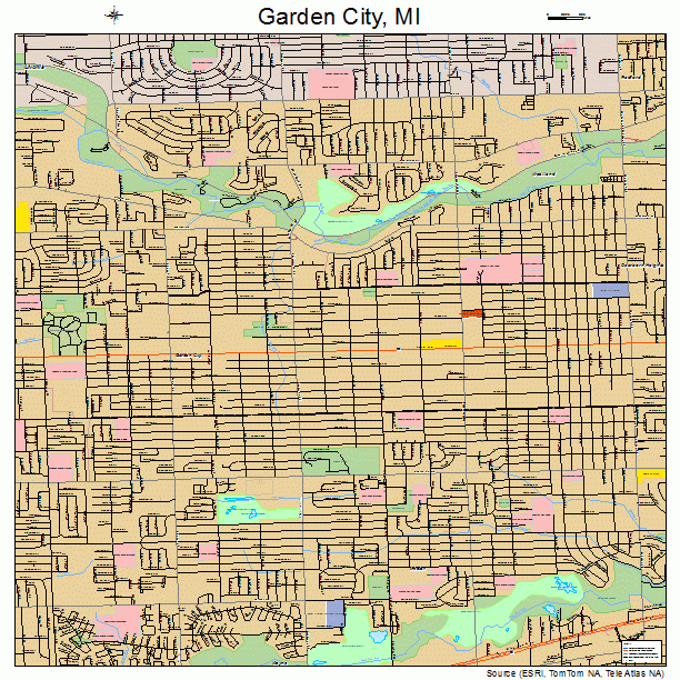 Garden City, MI street map