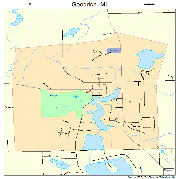 Goodrich, MI street map